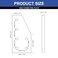 Seekliny 12pcs 2040 Aluminum Extrusion Joint Plate Connector Corner L Bracket 6Hole 2040 V Slot Hardware T Slotted Accessories with T Nuts and Screws for Aluminum Profile 3D Printer Frame Part Black