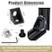 tchrules 20 Set Black 2020 Series Aluminum Profile Connector Kit 20pcs Corner Brackets with 40pcs M5 Screw Bolts and T Slide Nuts for 2020 Series Aluminum Profile Rail T Slot Extrusion Accessories