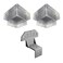 Container Modification World Composite Steel Stud Framing Kit for Shipping Containers 20 Brackets Bolt On Interior Framing System for Sea Cans Thermal Efficient Container Stud Mounts