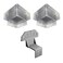 Container Modification World Composite Steel Stud Framing Kit for Shipping Containers 20 Brackets Bolt On Interior Framing System for Sea Cans Thermal Efficient Container Stud Mounts