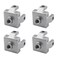 SeeRaphee 4 Pieces 4545 M10 Foot End Connector Floor Mount Base Bracket for T Slot Aluminum Extrusion Profile