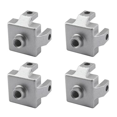SeeRaphee 4 Pieces 4545 M10 Foot End Connector Floor Mount Base Bracket for T Slot Aluminum Extrusion Profile