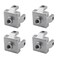 SeeRaphee 4 Pieces 4545 M10 Foot End Connector Floor Mount Base Bracket for T Slot Aluminum Extrusion Profile