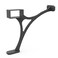AMSOOM Foot Rail Bracket Heavy Duty Steel Ground Mount Combination Bar Foot Rail Bracket Railings Accessories Support for Railing Square TubingBlack2 Pack