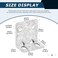 MOZCORN 6 Pack Corner Bracket Heavy Duty L Brackets for Wood HDG Angle Brackets Versatile Corner Brace with Reinforing Ribs and Adjustable Sloted Holes AntiRust 28MM Thickness 315x315x2in