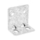 MOZCORN 6 Pack Corner Bracket Heavy Duty L Brackets for Wood HDG Angle Brackets Versatile Corner Brace with Reinforing Ribs and Adjustable Sloted Holes AntiRust 28MM Thickness 315x315x2in