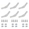 FORRCKY 6Pcs 10 Series 120 Degree Angle Bracket 1010 Aluminum Extrusion Corner 120Deg Joint Connector Brace for 120 Joiner 60deg 1020 1010 Extruded 1 Inch x 1 Inch Aluminium Profile