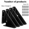 LM LUJOMTL LM Heavy Duty Gusset Joints 4 Pcs Trapezi Corner Code Bracket Corner Brace Bracket Fasteners Furniture Shelf Support Joint Fasteners for Table Chair Cabinet Bed Stabilization Black