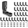 SeekLiny 26pcs Seekliny 4040 Extrusion Connector Bracket Joint Extruded Aluminum Hardware TSlot Accessories VSlot with Screws for 8020 Aluminum Profile 3D Printer Accessories Black