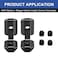 SeekLiny 26pcs Seekliny 4040 Extrusion Connector Bracket Joint Extruded Aluminum Hardware TSlot Accessories VSlot with Screws for 8020 Aluminum Profile 3D Printer Accessories Black