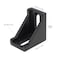 CLAHJQX 20 Sets 2020 Series Aluminum Extrusion Profile Corner Bracket T Slot Aluminium Extruded Profile Rail Accessories Kit with Black 90 Degree Right Angle Connector M5 Drop in T Nuts Bolts