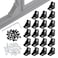 CLAHJQX 20 Sets 2020 Series Aluminum Extrusion Profile Corner Bracket T Slot Aluminium Extruded Profile Rail Accessories Kit with Black 90 Degree Right Angle Connector M5 Drop in T Nuts Bolts