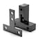 NVAXQF Black Aluminum Profile Corner Brackets 10 Sets Including 40pcs M5 TSlot Nuts 40pcs M5x8mm Bolts for 6mm Slot 2020 Series Aluminum Profile Extrusion