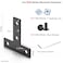 NVAXQF Black Aluminum Profile Corner Brackets 10 Sets Including 40pcs M5 TSlot Nuts 40pcs M5x8mm Bolts for 6mm Slot 2020 Series Aluminum Profile Extrusion