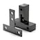 NVAXQF Black Aluminum Profile Corner Brackets 10 Sets Including 40pcs M5 TSlot Nuts 40pcs M5x8mm Bolts for 6mm Slot 2020 Series Aluminum Profile Extrusion