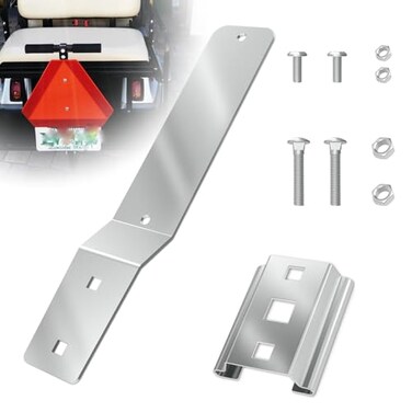 Fixirons Slow Moving Vehicle Sign Bracket Vehicle Sign Mounting Bracket for Tractor or Golf Car Slow Moving Vehicle Mounting Kit