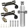 MAIQIYALAN 2PCS Propane Tank HolderOxygen Tank HolderNitrogen Gas Cylinder Holder with 66ft Ratchet Strap and Screws Suitable for rv Propane Tank HolderCylinder Wall Mounted Bracket Black