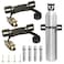 MAIQIYALAN 2PCS Propane Tank HolderOxygen Tank HolderNitrogen Gas Cylinder Holder with 66ft Ratchet Strap and Screws Suitable for rv Propane Tank HolderCylinder Wall Mounted Bracket Black