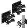 Penwlled Post Tubes Mounting Bracket 2Packs Adjustable Solar Mounting Bracket Fence Hook Compatible with Round Square TPosts Irregularly Shaped Pipes Max 212 Width