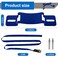 Zhichen star 2PCS Propane Tank Holder Mount Secure Ratchet Strap Design Steel WallMounted Bracket for Oxygen Nitrogen Expansion Tanks for mounting Various Gas cylinders Blue
