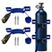 Zhichen star 2PCS Propane Tank Holder Mount Secure Ratchet Strap Design Steel WallMounted Bracket for Oxygen Nitrogen Expansion Tanks for mounting Various Gas cylinders Blue