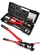 AMZCNC 16 Ton Hydraulic Wire Professional Hydraulic Battery Cable Lug Crimping Tool Set Crimps 8 AWG to 600 MCM Cable Crimping Tool with 13 Pairs of Dies