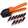 Dent-de-lion 51 PCS Ratchet Powerpole Crimping Manual Tool Kit for 15A 30A 45A Connectors 10 Pair 45A Connectors Assortment Quick Connect Battery and Caps Ratchet Powerpole Crimping Tool for AWG2210