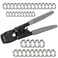 ISPINNER PEX Crimping Tool Clamp Cinch Crimp Tool Crimper for Stainless Steel PEX Clamps from 38 to 1 with 40pcs PEX Crimp Rings 38 12 34 1