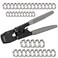 ISPINNER PEX Crimping Tool Clamp Cinch Crimp Tool Crimper for Stainless Steel PEX Clamps from 38 to 1 with 40pcs PEX Crimp Rings 38 12 34 1