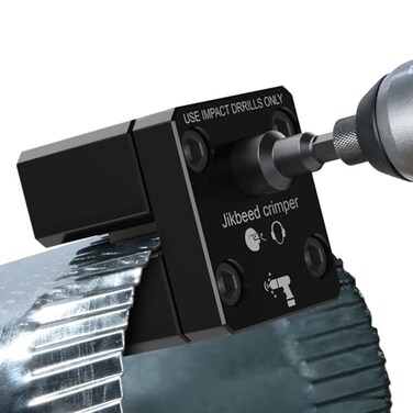 Jikbeed C5A2 Impact Power Assisted Crimper HVAC Crimping Tool for 3024 GA 041071 mm Round Metal Ducts