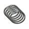 CDM Supply 55 Clear Nylon Coated Stainless Steel Locking Wire Ring Heavy Duty Aircraft Cable Tamper Proof Seal Crimp Wire Key Ring Loop 25 Pack