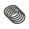 CDM Supply 55 Clear Nylon Coated Stainless Steel Locking Wire Ring Heavy Duty Aircraft Cable Tamper Proof Seal Crimp Wire Key Ring Loop 25 Pack