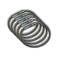 CDM Supply 55 Clear Nylon Coated Stainless Steel Locking Wire Ring Heavy Duty Aircraft Cable Tamper Proof Seal Crimp Wire Key Ring Loop 25 Pack