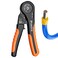 Preciva Ferrule Crimping Tool Kit Hexagonal Ratchet Wire Crimp Pliers for AWG 287 CP40001