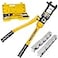 HYCLAT 16 Tons Hydraulic Wire Crimping Tool Battery Cable Lug Terminal Crimper With 13 Pairs of Dies 9AWG to 600MCM Crimping Tool
