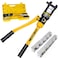 HYCLAT 16 Tons Hydraulic Wire Crimping Tool Battery Cable Lug Terminal Crimper With 13 Pairs of Dies 9AWG to 600MCM Crimping Tool