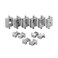 Lichamp Hydraulic Crimper Replacement Dies Hex Lug Dies for Steel Cable or Terminal Crimper Tool 9 Sizes from 12 AWG to 20 AWG 1009SL