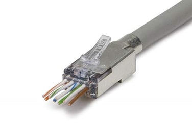 Platinum Tools Ezex48 Shielded RJ45 External Ground Connector 25Clamshell Accessory Box 100027C
