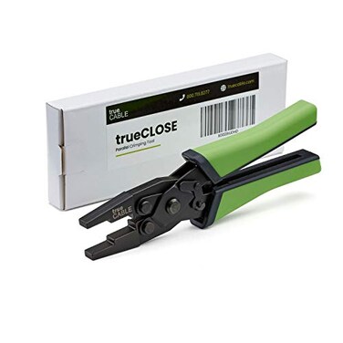 TRUE CABLE trueCABLE Parallel Crimping Pliers Toolless Keystone Jack and Field Termination Plug Closure Tool trueCLOSE