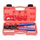iCrimp Ratchet PEX Cinch Tool with Removing Function for 38in 12in 34in 1in Stainless Steel Clamp PEX Crimper with 20PCS 12in 10PCS 34in PEX Clamps and Pipe Cutter All in One