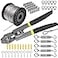 AOOCY Turnbuckle Kit Wire Rope Crimping Tool 100ft Vinyl Coated Aircraft Cable 116 Inch Overmolded to 564 Inch Guy Wire Tensioner for Garden String Light Picture Clothes Hanging