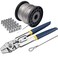 AOOCY Wire Rope Crimping Tool Kit 116 304 Stainless Steel Cable 165ft 7x7 Strand 100 Aluminum Ferrules Crimper for Hunting Tether Outdoor Decor Picture String Light Hanging