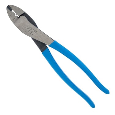 Channellock 909 95Inch Wire Crimping Tool Electricians Terminal Crimp Pliers with Cutter are Designed for Insulated and NonInsulated Connections