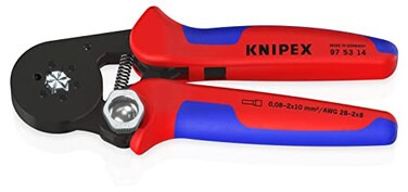 Knipex 97 53 14 Crimping Pliers for end sleeves with selfadjustment 00810mm