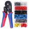Zhushan Hexagonal Ferrule Crimp Tool AWG 285 00816mm 166 Wire Ferrule Crimper with 1200 PCS Terminal Connector Sleeves