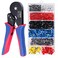 Zhushan Hexagonal Ferrule Crimp Tool AWG 285 00816mm 166 Wire Ferrule Crimper with 1200 PCS Terminal Connector Sleeves