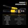 Dawot 10 Ton Hydraulic Crimping Tool with 9 Dies 1220 AWG Battery Cable Electrical Terminal Crimper for Copper Aluminum Wires