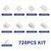 HKS Open Barrel Crimping Tool with 720PCS JSTXH Connectors Kit 2416 AWG 02515mm Laborsaving Crimper for AMPTE 28404863 JSTSM254XH254VH396 Molex YM58BS
