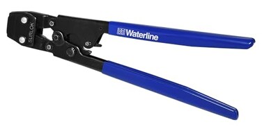 Waterline 38 to 1 Ratcheting Crimper for PEX Rings Pro Grade Crimp Tool with Powerful Grip Stainless Steel Cinch Style Ratchet Crimping Tool Plumbing Copper Band Crimper for Work Home Repair