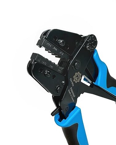 GIZWIZ Interchangeable Parallel Ratchet Crimp Tool for Coaxial Connectors SMA SMB SMC MCX